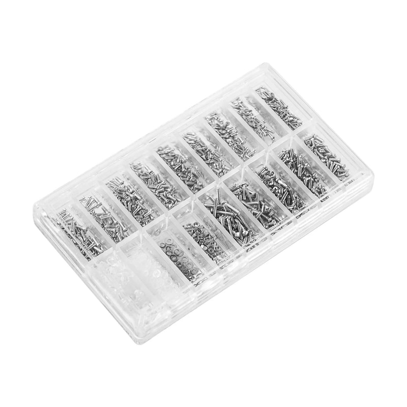 Watch Eyeglass Glasses Repair Tool Set With Tiny Screws Nut Screwdriver Kit 5