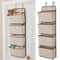 Hanging Closet Organizer Mesh Bag Over Door Shelf For Children Toys And Storage 3
