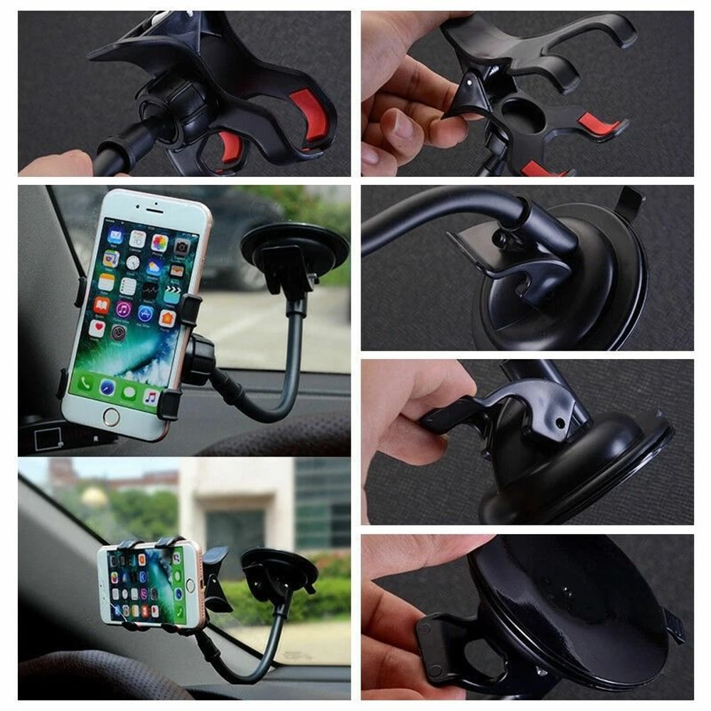 Adjustable Car Windshield Suction Cup Mount Holder Cradle For Mobile Cell Phone IPhone GPS Universa 3