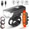 USB Rechargeable LED Bicycle Headlight Rear Light Cycling Lamp Set For Safe Riding 9