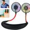Neckband Cooling Fan USB Rechargeable Dual Cooling Style For Hot Days Mini Fan For Outdoor Use 0