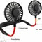 Neckband Cooling Fan USB Rechargeable Dual Cooling Style For Hot Days Mini Fan For Outdoor Use 2