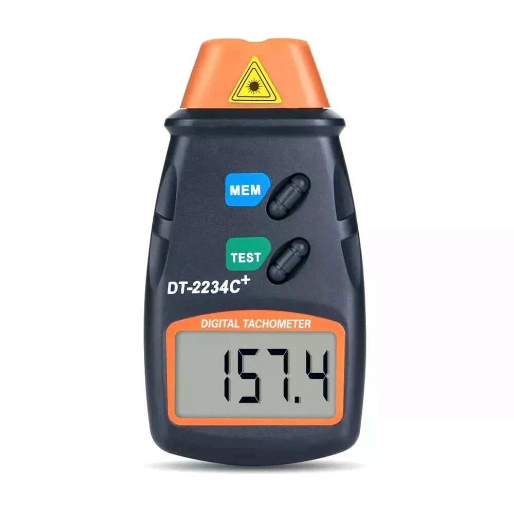 Non Contact Digital Tachometer Laser RPM Motor Speed Gauge Meter Accurate Tach Test Tool 6