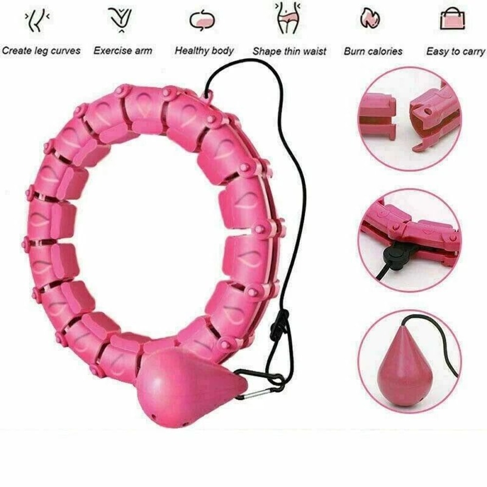 Weighted Fitness Hoola Hoop For Adults Custom Knots Smart Hula Thin Waist Weight Loss 1