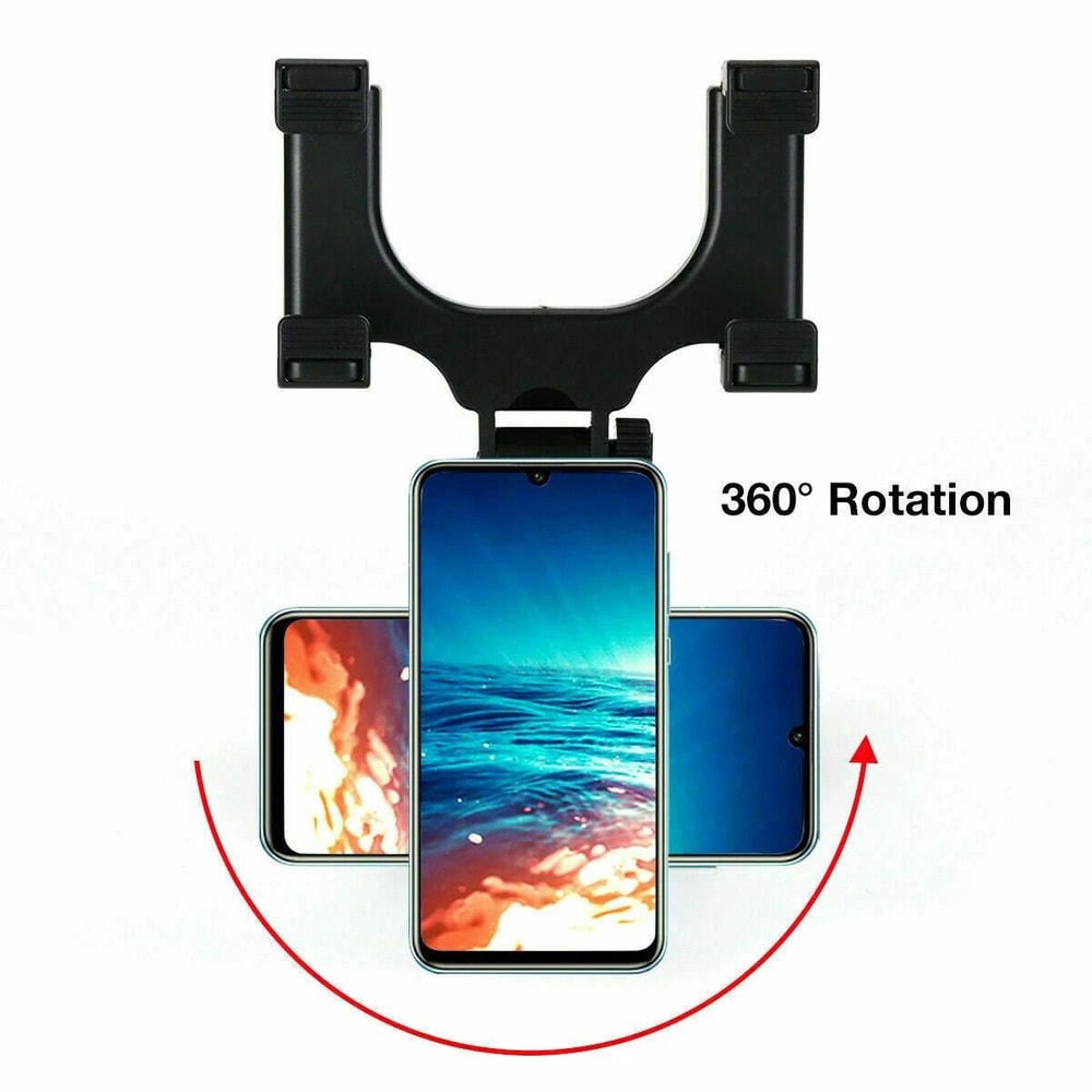 Car Rear View Mirror Mount Stand GPS Cell Phone Holder Universal Holder For Safe Driving 4