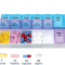 7 Day AMPM Organizer Case Weekly Pill Box Organizer For Medicine Storage 1