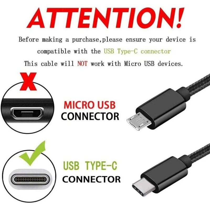 USBC Super Fast Wall Charger Cable For Samsung Galaxy A14 A23 A34 A54 HighSpeed Charging 3