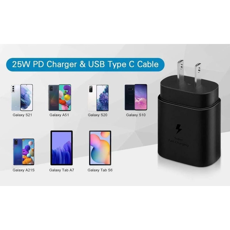 USBC Super Fast Wall Charger Cable For Samsung Galaxy A14 A23 A34 A54 HighSpeed Charging 5