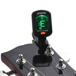 lcd clip-on digital acoustic tuner for guitar, bass, ukulele, violin, chromatic tuning