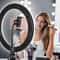 LED Selfie Ring Light LED Dimmable Makeup Lights Tripod Stand Smartphone Holder Set For Photograph 1