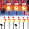 Christmas Yard Patio LED Lights Solar Garden Stakes Snowmen Waterproof Outdoor Decor 10