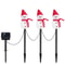Christmas Yard Patio LED Lights Solar Garden Stakes Snowmen Waterproof Outdoor Decor 2