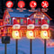 Christmas Yard Patio LED Lights Solar Garden Stakes Snowmen Waterproof Outdoor Decor 8