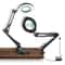 Portable 10X Magnifying Glass Light Desk Lamp For Bedroom With Metal Clamp Magnifying Lamp 0