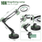 Portable 10X Magnifying Glass Light Desk Lamp For Bedroom With Metal Clamp Magnifying Lamp 7