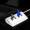 HighSpeed 3 Ports USB Aluminum Charging Hub For Windows PC Mac Fast Data Transfer 2