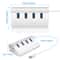 HighSpeed 3 Ports USB Aluminum Charging Hub For Windows PC Mac Fast Data Transfer 3