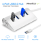 HighSpeed 3 Ports USB Aluminum Charging Hub For Windows PC Mac Fast Data Transfer 7