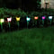 LED Tulip Flower Lights Solar Powered Outdoor Garden Pathway Lamp Lawn Decor 0