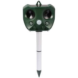 outdoor solar ultrasonic pest repellent, effective cat, dog, fox deterrent for gardens – solar-powered animal control