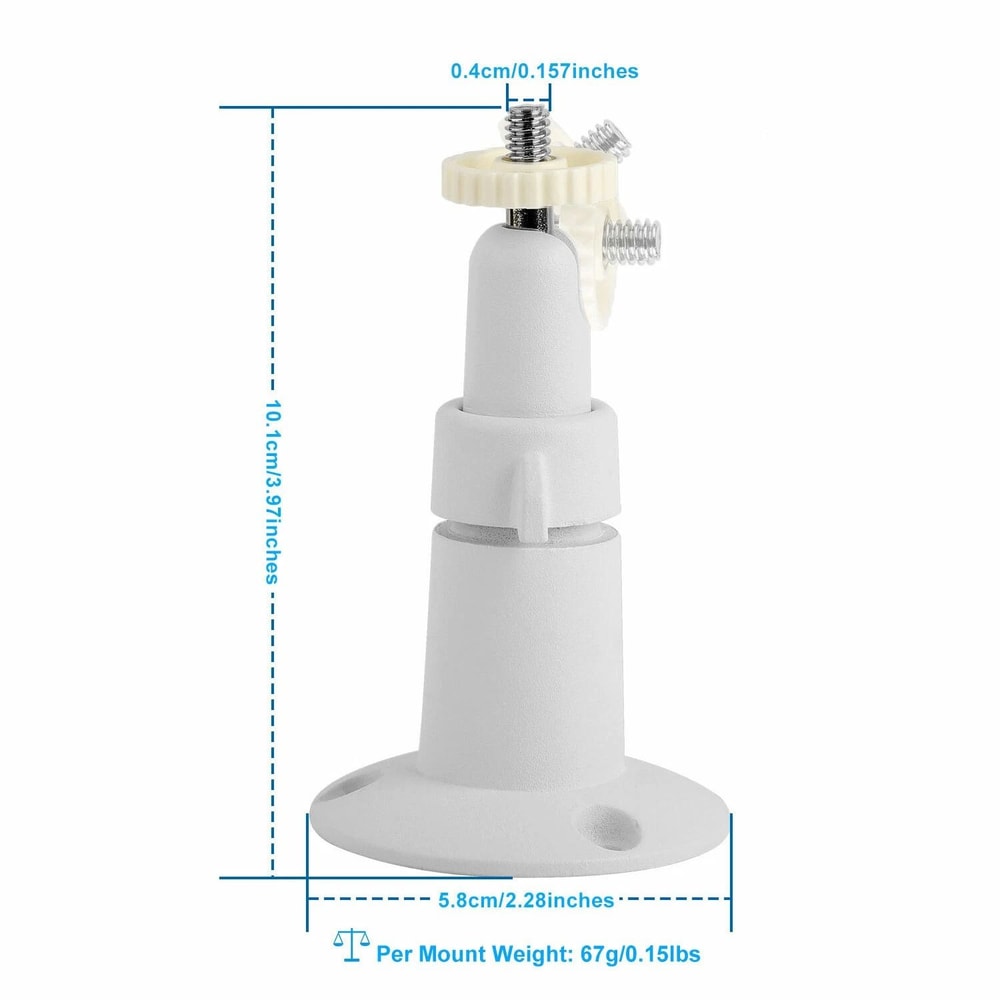 Adjustable Bracket For Arlo Pro White Wall Mount Stand Ideal For Security Camera Setup 3