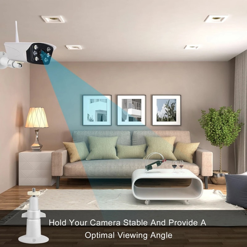 Adjustable Bracket For Arlo Pro White Wall Mount Stand Ideal For Security Camera Setup 5