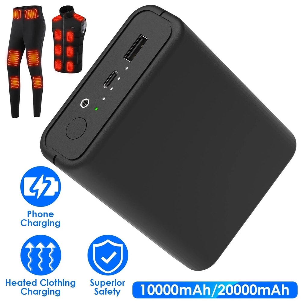 Power Bank Battery Pack For Phone Heated Jackets Vests Coat 9