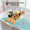 Bamboo Bath Tray Table Bathtub Caddy Tray Bath Holder Over The Tub Shelf 3