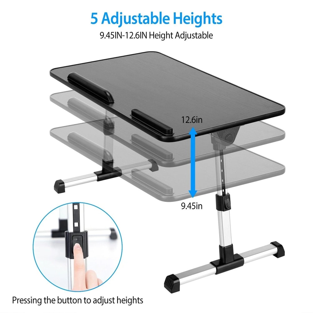 Foldable Laptop Table Stand Adjustable Lap Tray For Sofa Bed Portable Notebook Desk Ergonomic Stand 3