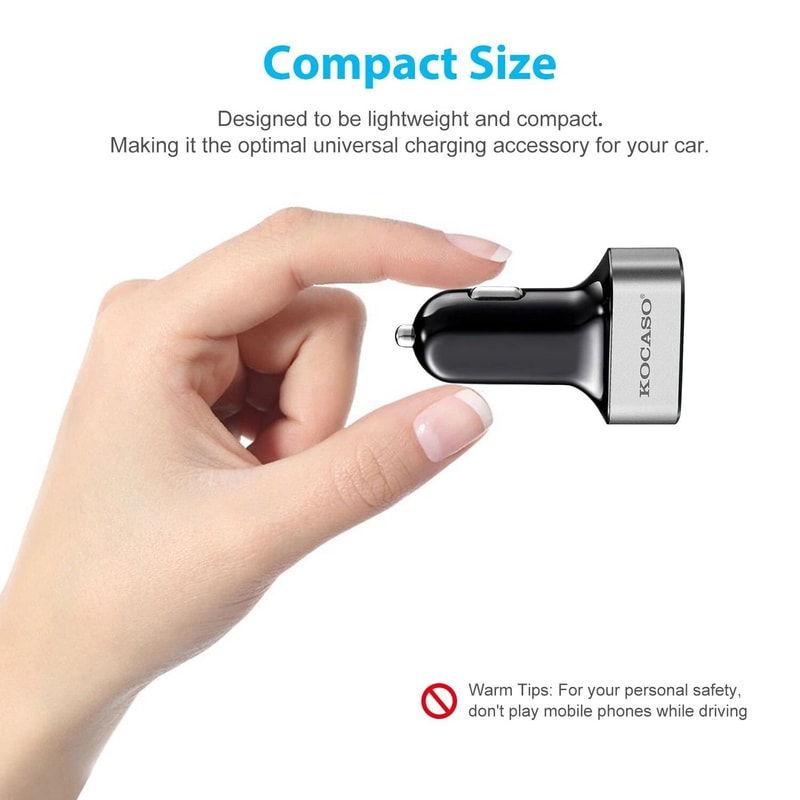 Quick 3 Port USB Fast Car Charger For IPhone X Samsung Galaxy S9 Plus 8