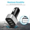 Quick 3 Port USB Fast Car Charger For IPhone X Samsung Galaxy S9 Plus 7