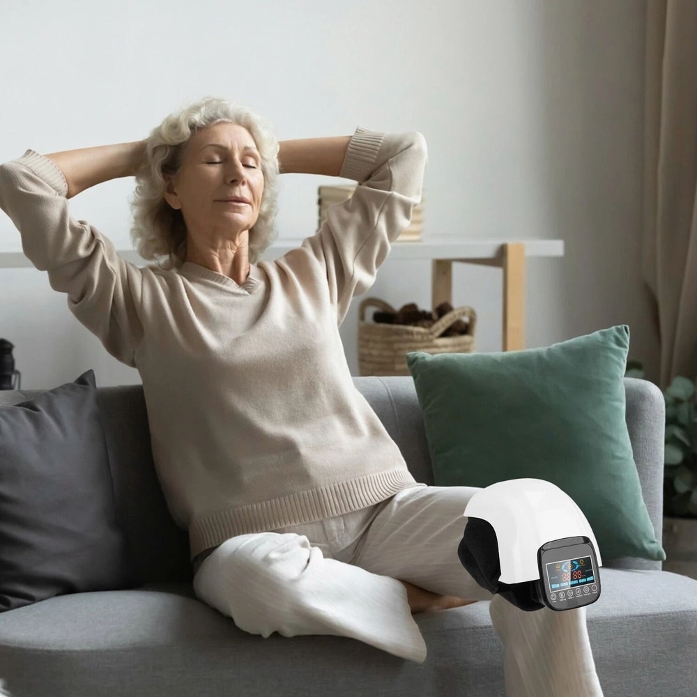 Electric Infrared Heat Knee Massage Air Pressure Vibration Massager For Pain Relief 0