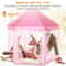 Pink Girls Princess Castle Play Tent Large Indoor Playhouse Outdoor Gift For Kids 8