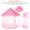 Pink Girls Princess Castle Play Tent Large Indoor Playhouse Outdoor Gift For Kids 10