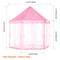 Pink Girls Princess Castle Play Tent Large Indoor Playhouse Outdoor Gift For Kids 5