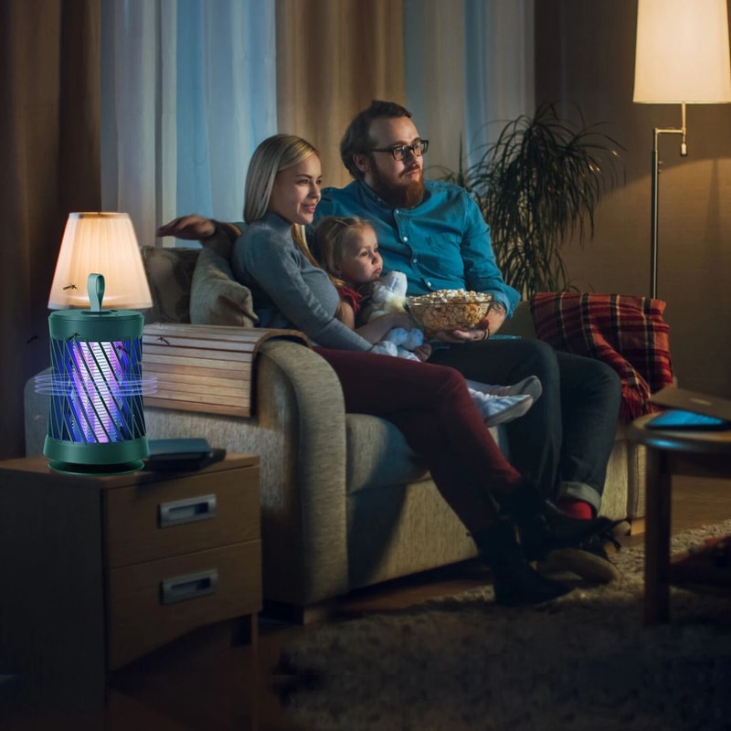 Portable Rechargeable Electric Bug Zapper Mosquito Killer Lamp Effective Insect Fly Trap For Indoor 0