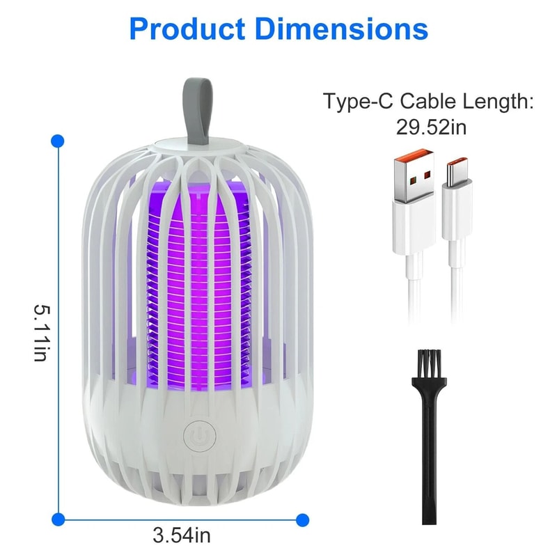 Portable Bug Zapper Mosquito Lamp Electric Trap For Camping Outdoor Use 8