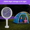 Electric Bug Zapper Racket Rotating Mosquito Swatter Zapper Safe Powerful Insect Control 8