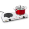 Electric Dual Burner Hot Plate 5 Power Level Kitchen Cooktop Versatile Cooking Stove For Family Mea 2