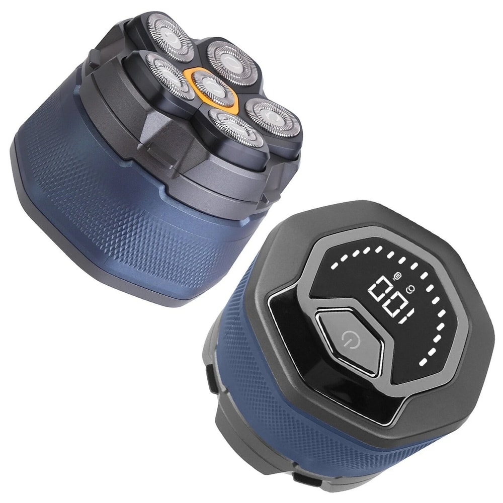 6D Electric Head Shaver Waterproof Wet Dry Shaving Magnetic Floating Head Razor 0