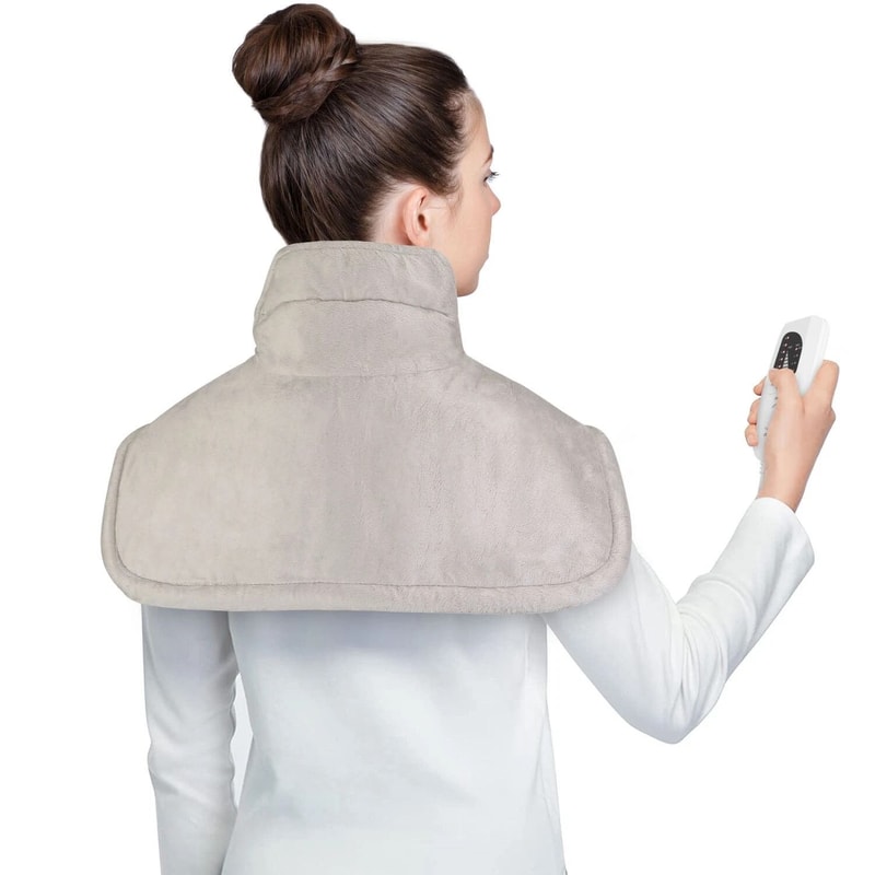 Fast Heating Electric Heating Pad Wrap Pain Relief For Neck Shoulders Back Warm Therapy Comfort 6