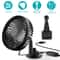 Portable Car Cooling Fan USB Powered Vehicle Suction Cup Rotatable Auto Cooler Clip Fan For Enhance 10