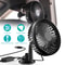 Portable Car Cooling Fan USB Powered Vehicle Suction Cup Rotatable Auto Cooler Clip Fan For Enhance 9