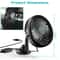 Portable Car Cooling Fan USB Powered Vehicle Suction Cup Rotatable Auto Cooler Clip Fan For Enhance 4