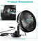 Portable Car Cooling Fan USB Powered Vehicle Suction Cup Rotatable Auto Cooler Clip Fan For Enhance 4