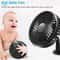 Portable Car Cooling Fan USB Powered Vehicle Suction Cup Rotatable Auto Cooler Clip Fan For Enhance 6