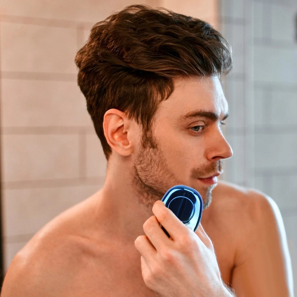 Rechargeable Electric Razor Men Electric Beard Trimmer Electric Shaver For Smooth Shaving 0