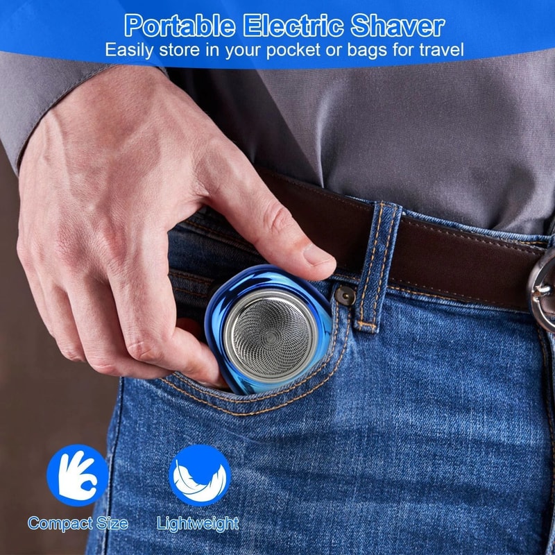 Rechargeable Electric Razor Men Electric Beard Trimmer Electric Shaver For Smooth Shaving 4