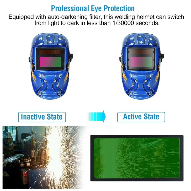 True Color AutoDarkening Welding Helmet Solar Welder Helmet Arc Tig Mig Weld For Precise Work 8