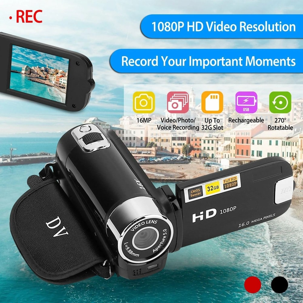 Digital Video Camera 16x Zoom HD Kids Camcorder YouTube Vlogging Camera Perfect For Children Vloggi 10